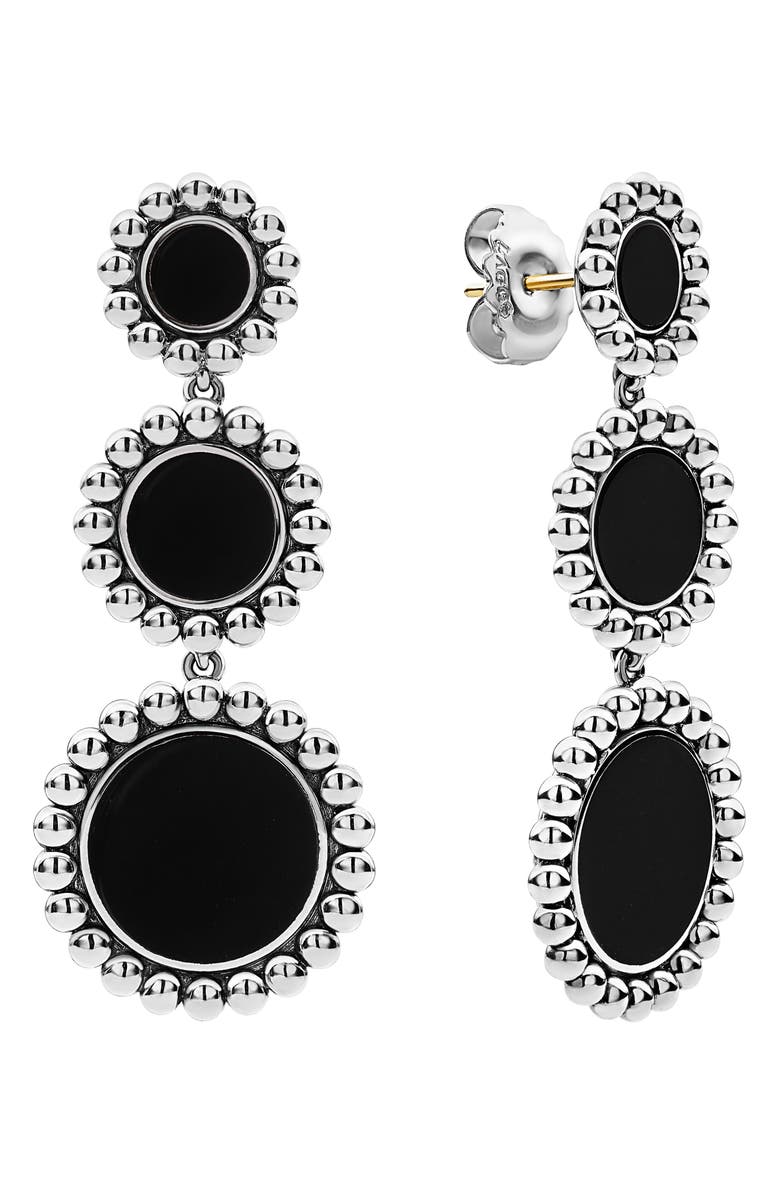 LAGOS Maya Circle Triple Drop Earrings, Alternate, color, 