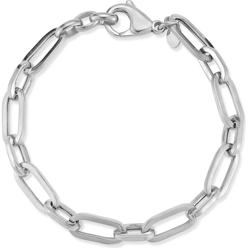 Sphera Milano Paperclip Link Bracelet In Silver