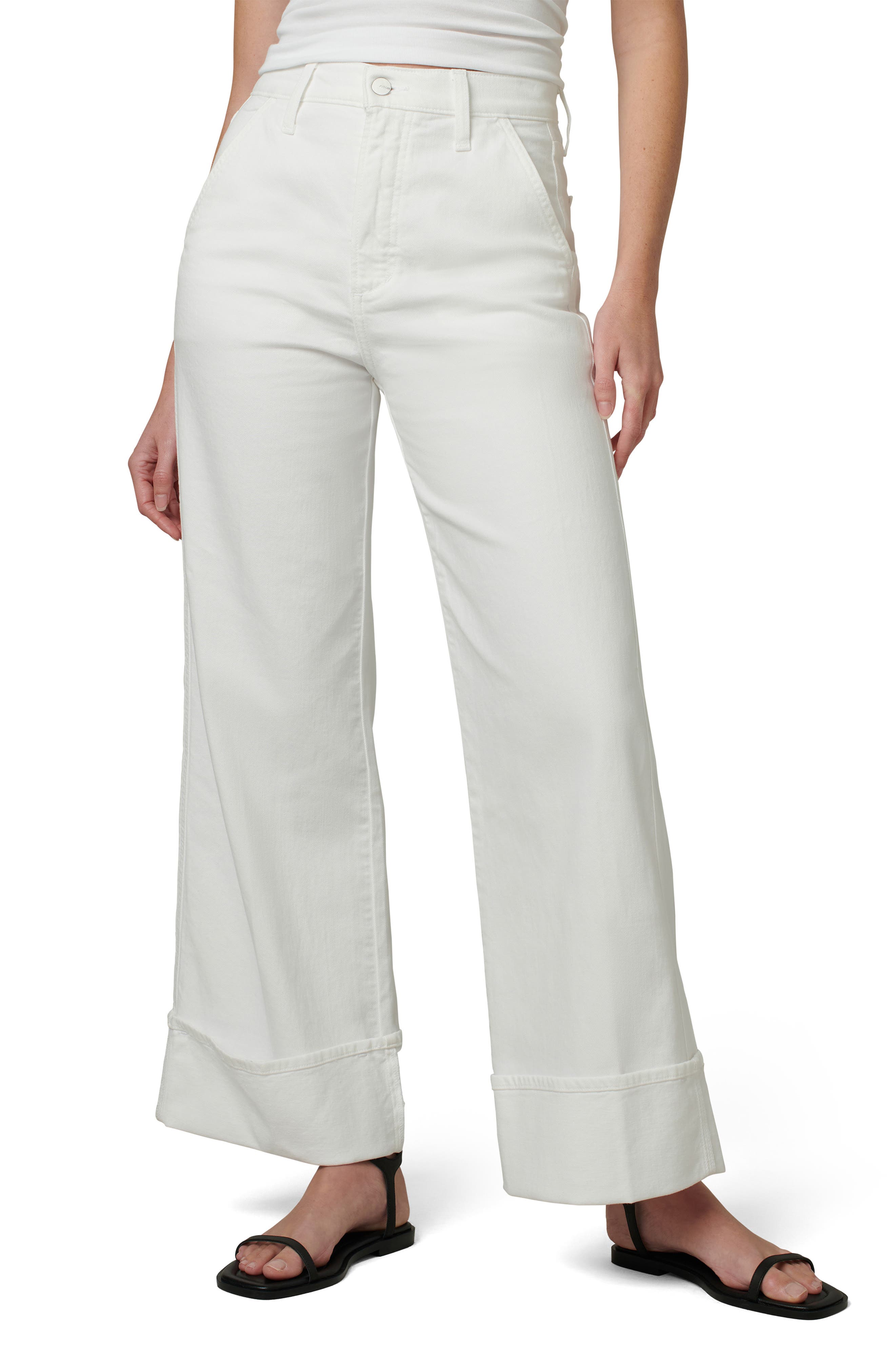 Joe's The Trixie Cuff High Waist Wide Leg Trouser Jeans