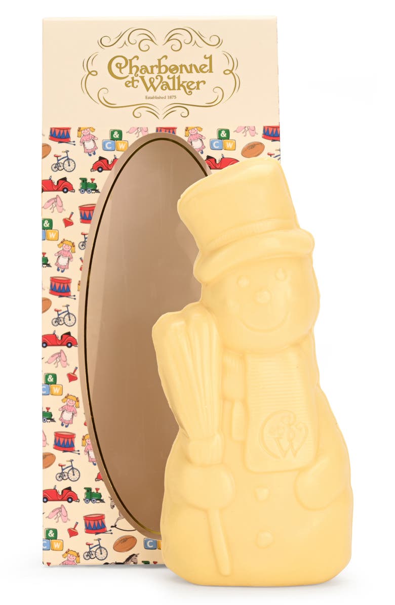 Charbonnel et Walker White Chocolate Snowman, Main, color,