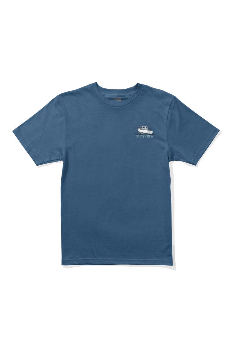 Kids' Throttle Graphic T-Shirt, Main, color, CAST BLUE