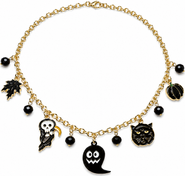 Donatello Gian Gold-tone Halloween Charm Necklace