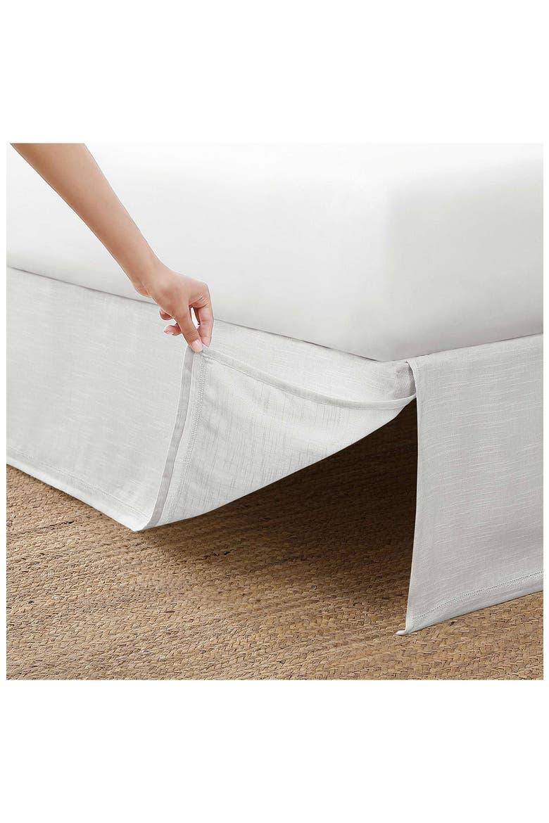 Island Estate Tailored Bed Skirt, Alternate, color, WHITE