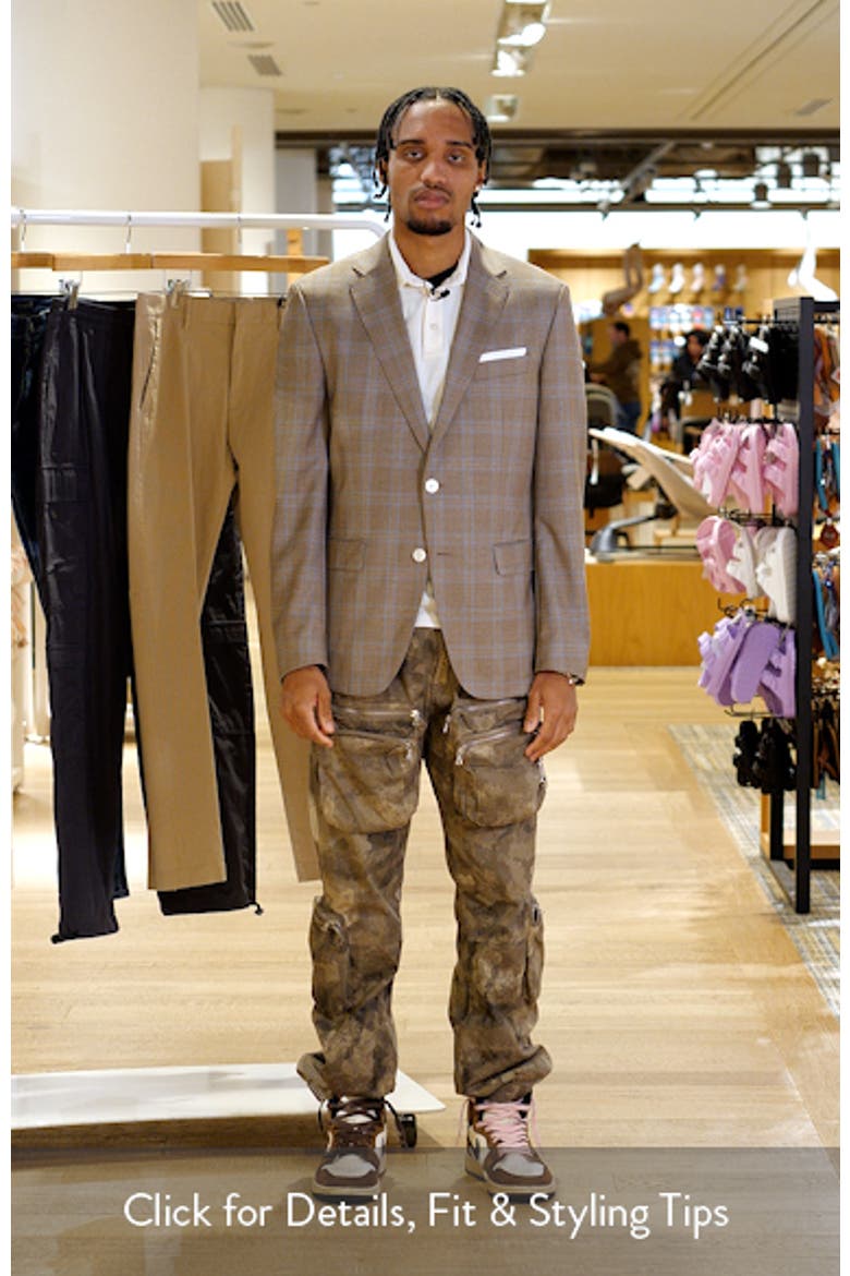 Hutson Slim Fit Brown Plaid Wool Sport Coat video