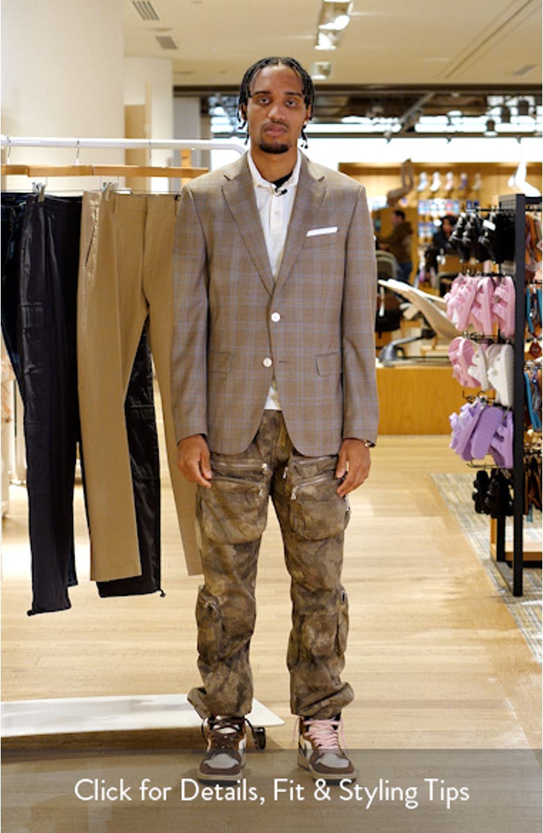 Hutson Slim Fit Brown Plaid Wool Sport Coat, sales video thumbnail