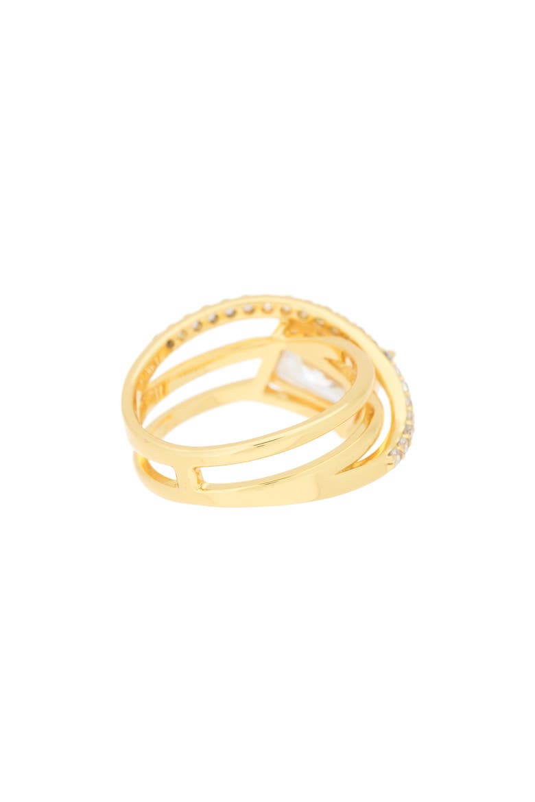 Split Shank CZ Ring, Alternate, color, GOLD