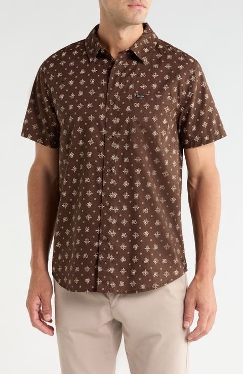 Charter Printed Short Sleeve Button-Up Shirt