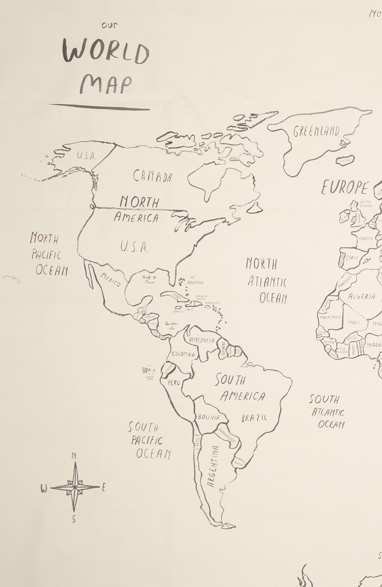 GATHRE World Map Mat, Alternate, color, 