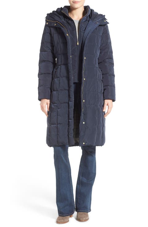 Bib Insert Down & Feather Fill Coat (Regular & Petite)