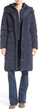 Cole Haan Bib Insert Down & Feather Fill Coat