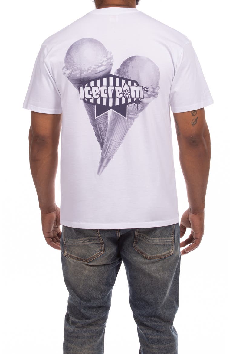 Cross Cones Graphic T-Shirt, Alternate, color, WHITE