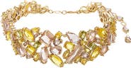 BY ADINA EDEN Mix Match Colored Wide Tennis Choker Necklace