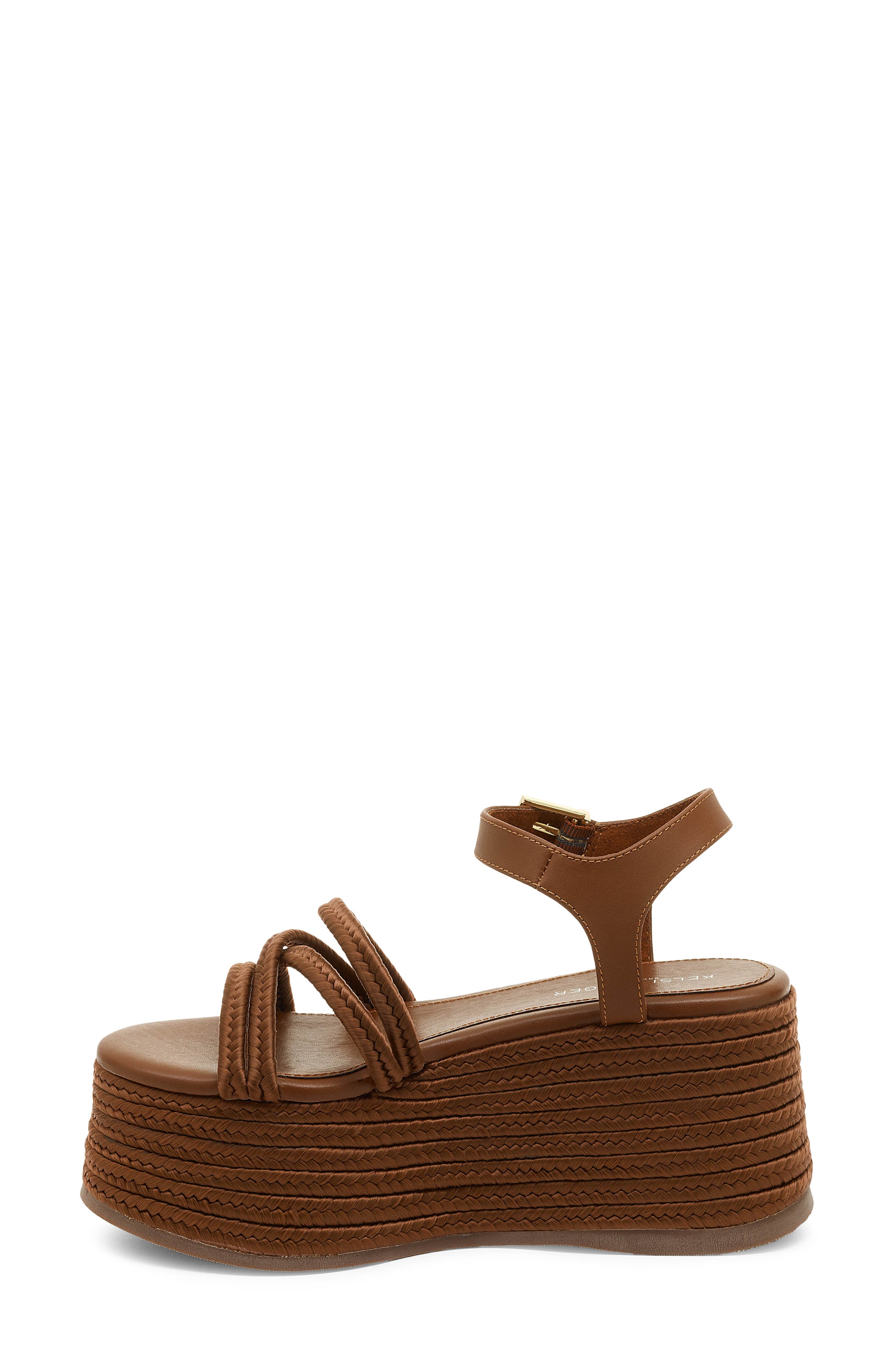 Kelsi Dagger Brooklyn Mend Platform Wedge Sandal, Alternate, color, Peanut