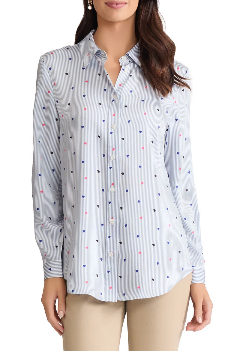 Heart Shirt, Main, color, CHAMBRAY BLUE MULTI