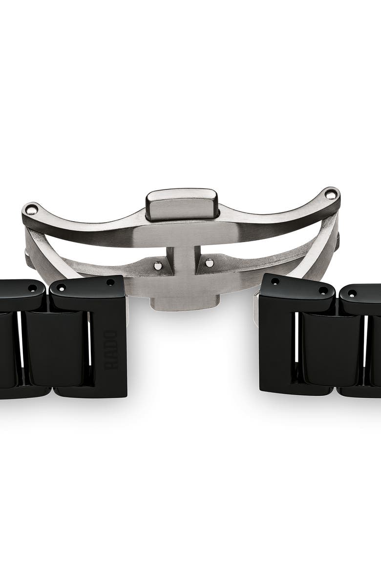 RADO True Diamond Ceramic Bracelet Watch, 30mm, Alternate, color, Titanium