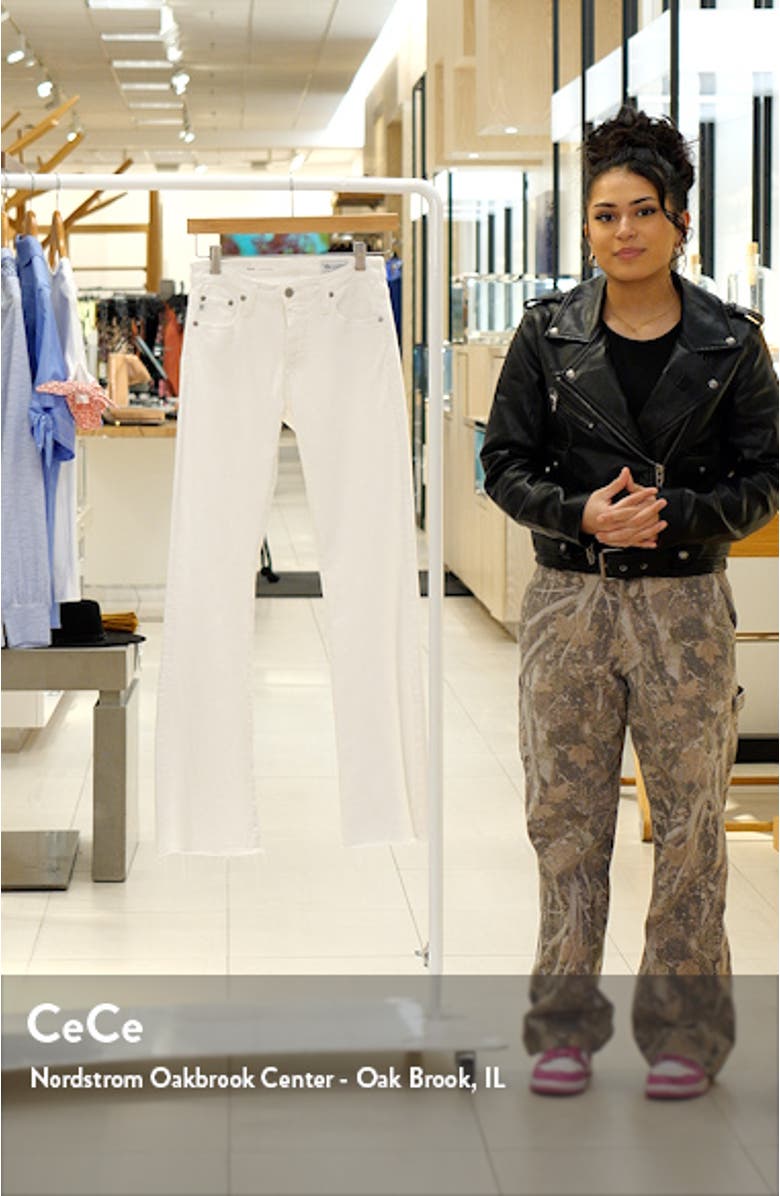 Angel Raw Hem Mid Rise Bootcut Jeans, sales video thumbnail