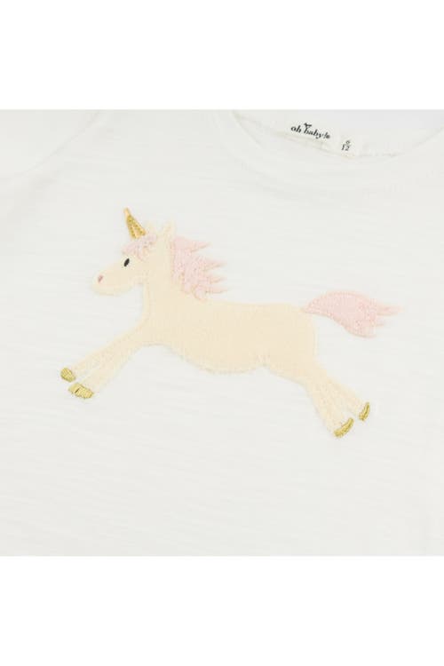 Oh Baby ! Unicorn Raw Edge T-shirt