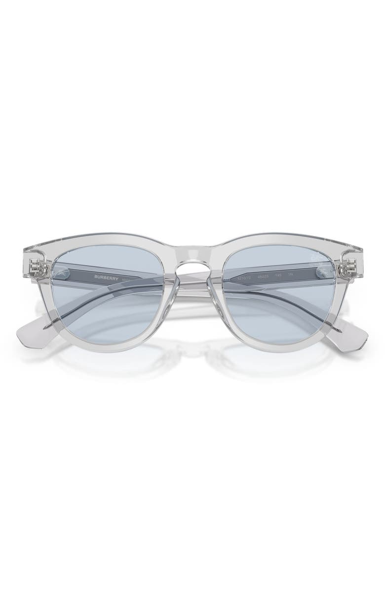Burberry 48mm Phantos Sunglasses, Alternate, color, Grey / Azure
