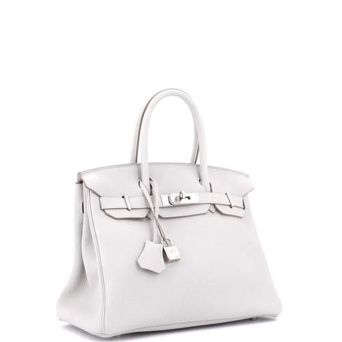 Pre-owned Hermes Hermes Birkin Handbag Grey Togo With Palladium Hardware 30 In Gray