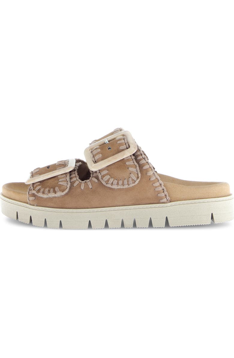 Gabor Buckle Strap Sandal, Alternate, color, Sattel