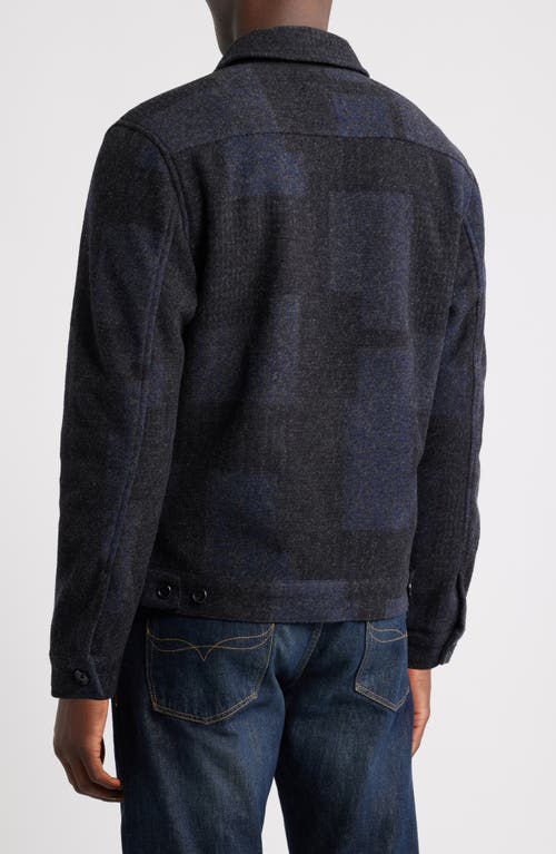 Rails Simon Plaid Zip-up Jacket In Gray