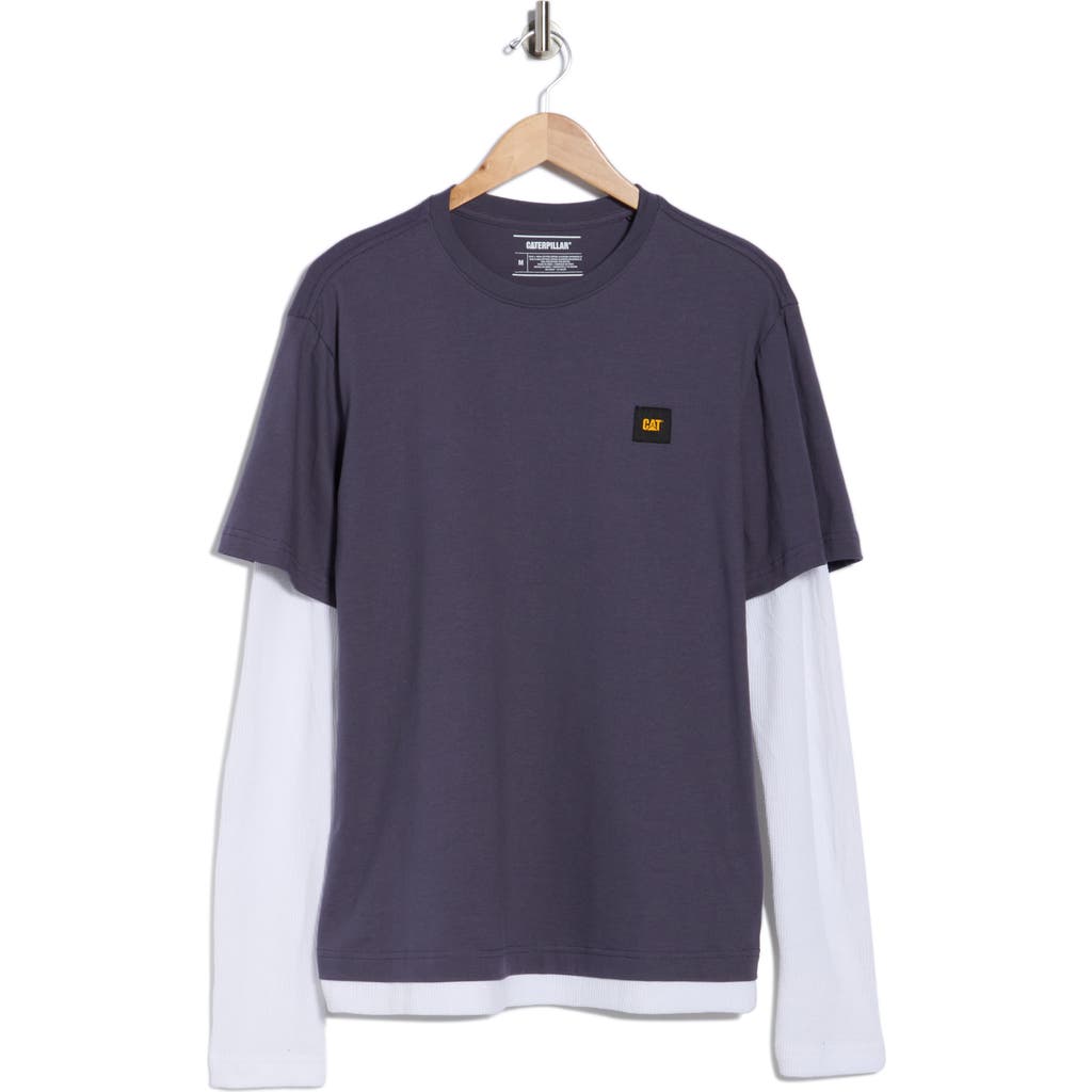 Cat Wwr Twofer Heavyweight T-shirt In Blue