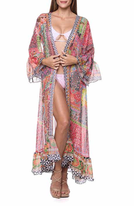 RANEES Ruffle Cover-Up Duster