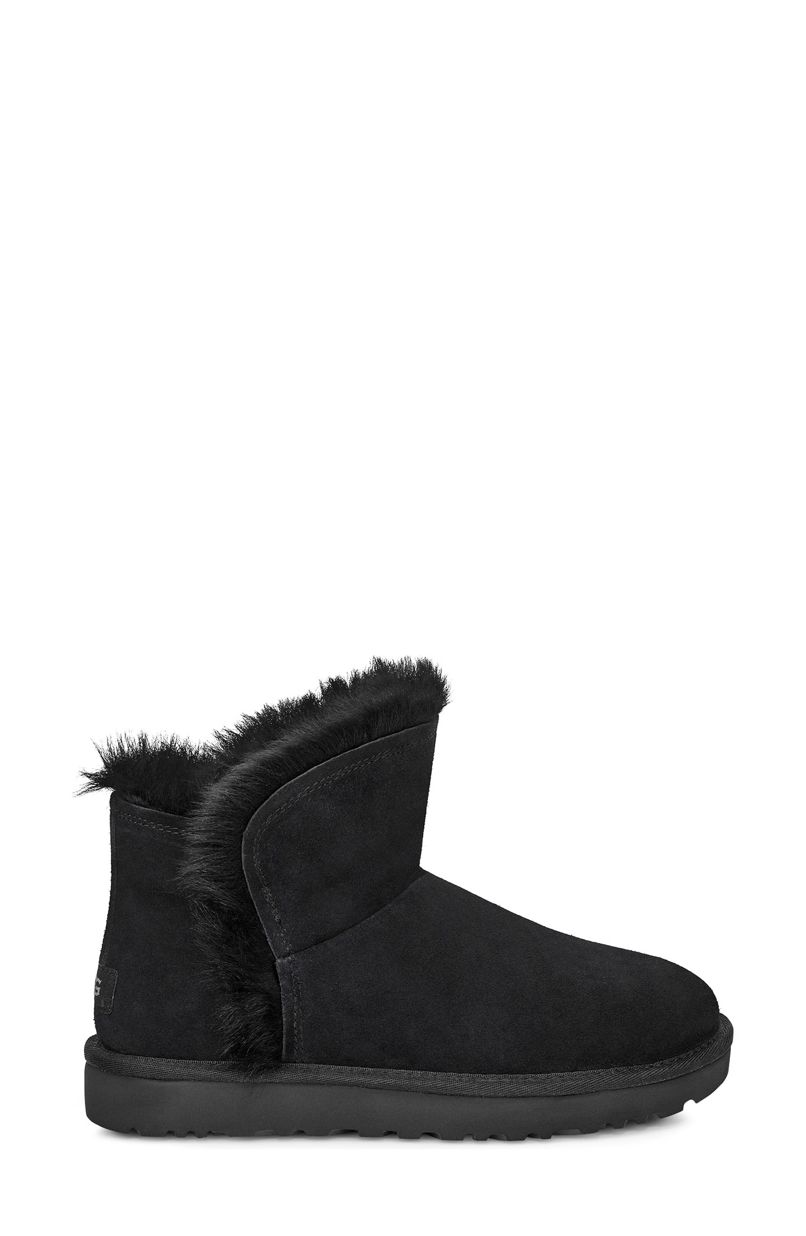 UGG<sup>®</sup> Classic Mini Fluff Genuine Shearling Bootie, Alternate, color, 