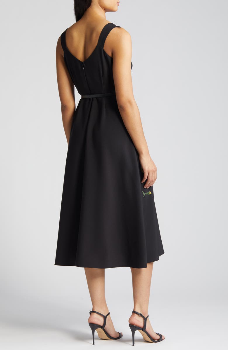 Anne Klein Floral Embroidered Belted A-Line Dress | Nordstromrack Anne Klein Floral Embroidered Belted A-Line Dress | Nordstromrack