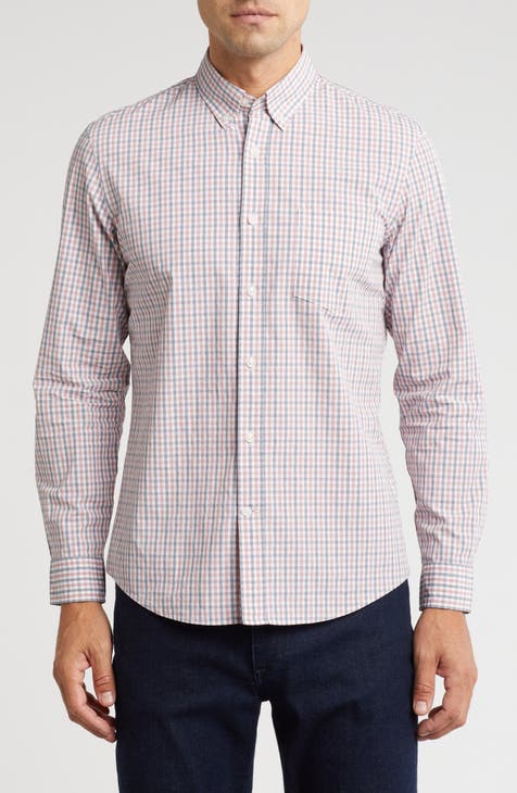 Washed Poplin Long Sleeve Button-Down Shirt