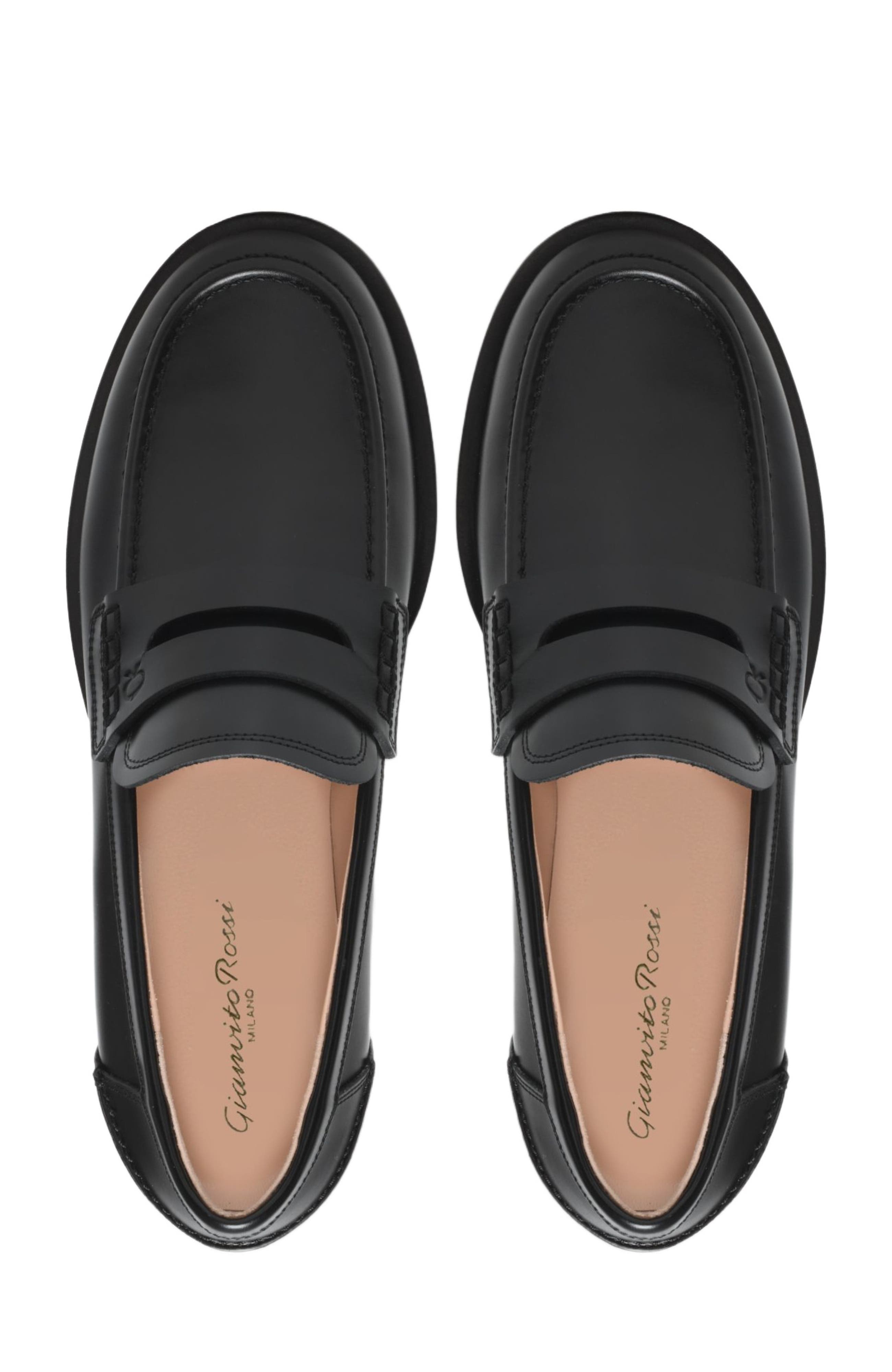 Gianvito Rossi Michael Mocassin, Alternate, color, Black