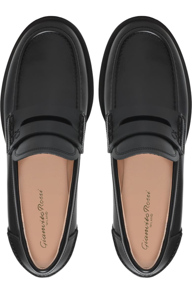 Gianvito Rossi Michael Mocassin, Alternate, color, Black