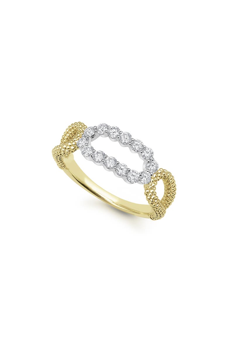 Signature Caviar Superfine Oval Diamond Ring, Alternate, color, GOLD