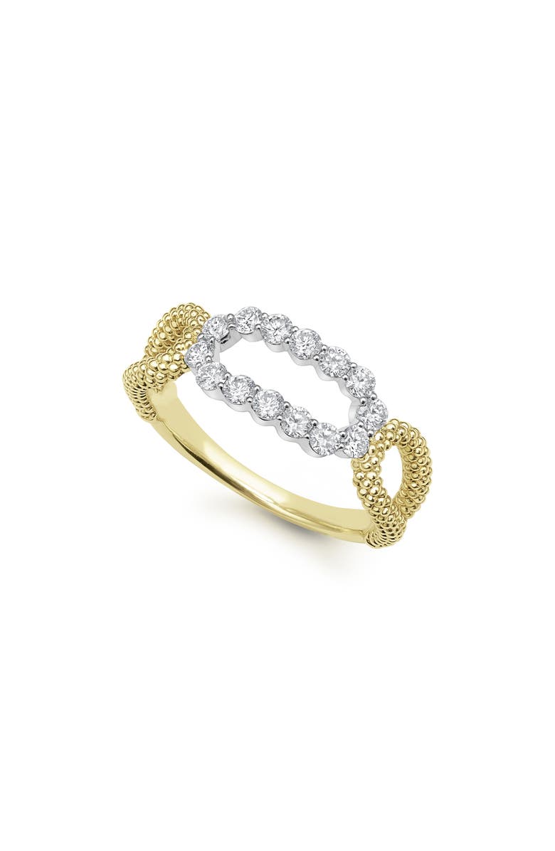 LAGOS Signature Caviar Superfine Oval Diamond Ring, Alternate, color, Gold