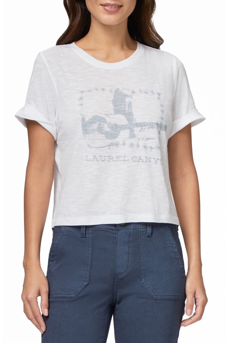 Deena Laurel Canyon Graphic Tee, Main, color, WHT MLTI