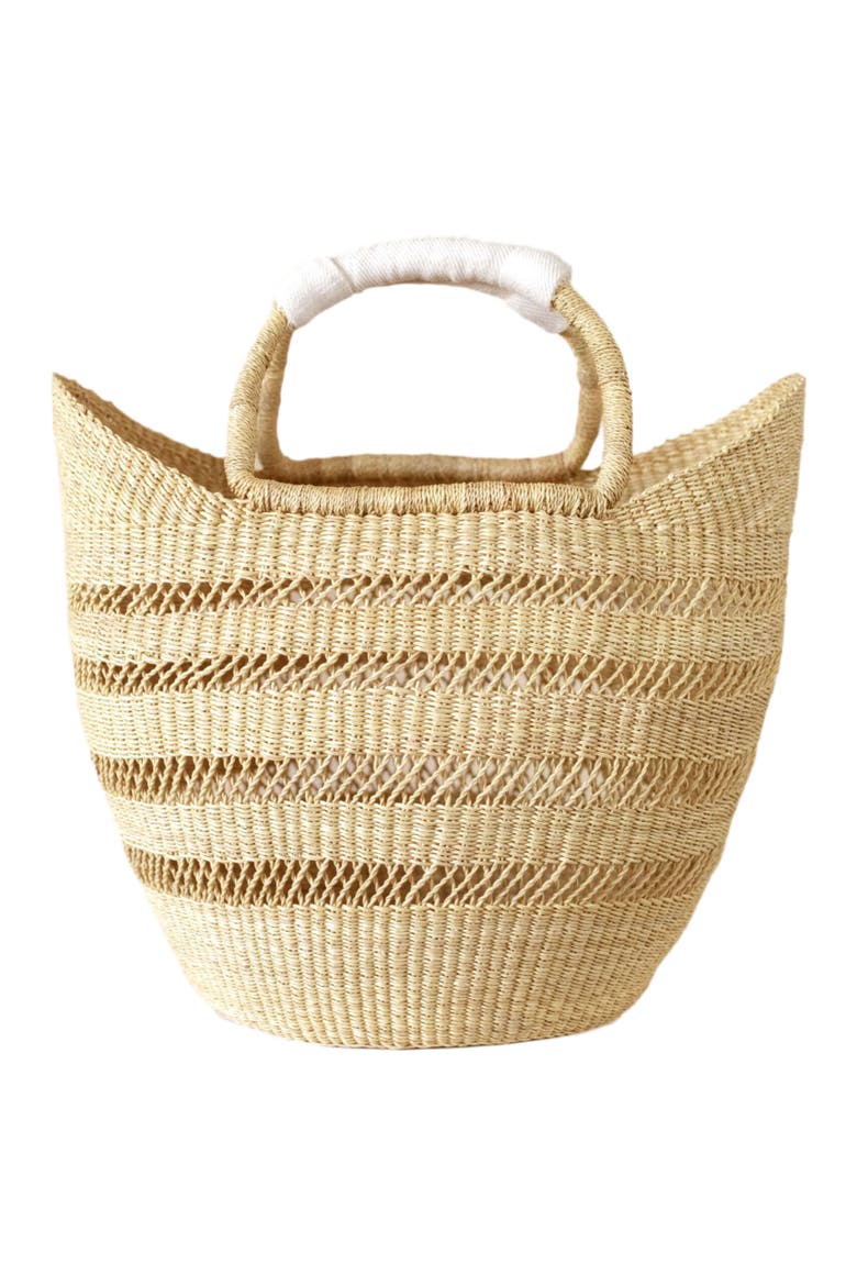 Bolga Open Weave Basket, Main, color, Natural