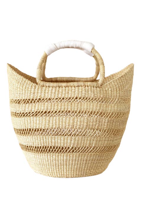 Bolga Open Weave Basket