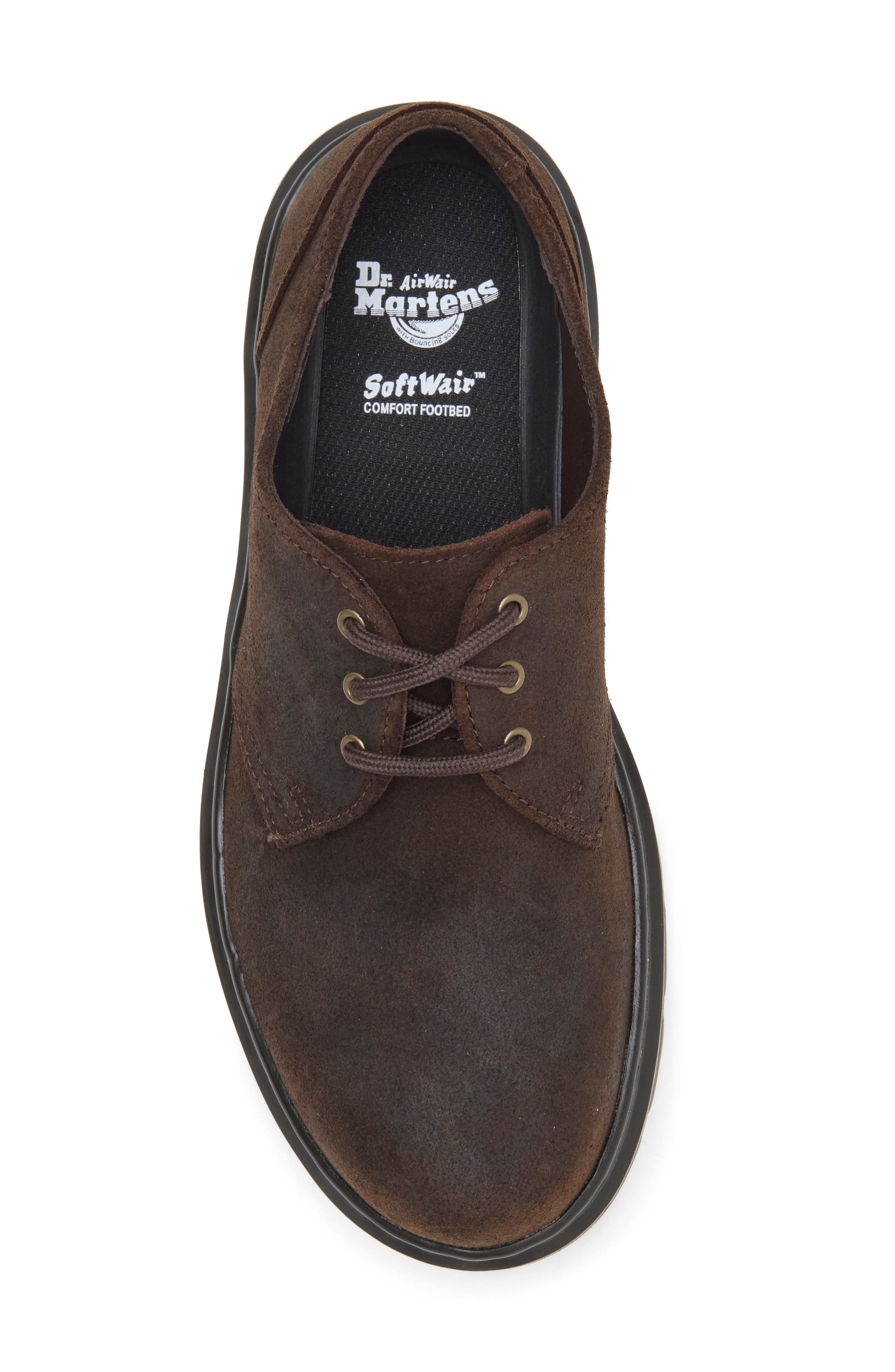 Gender Inclusive Aprile Leather Derby, Alternate, color, DARK BROWN