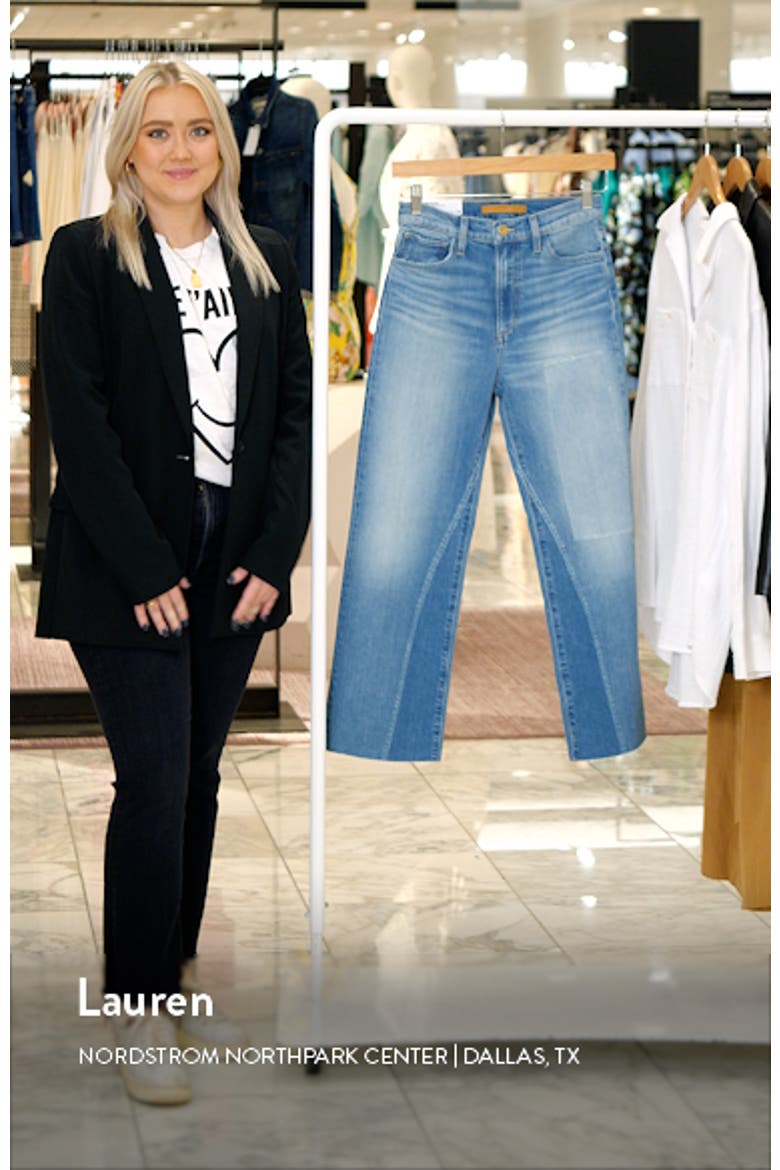 The Blake Rip & Repair High Waist Ankle Wide Leg Jeans video