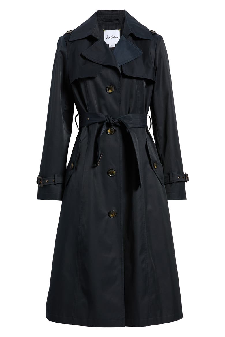 Tie Belt Trench Coat, Alternate, color, NAVY