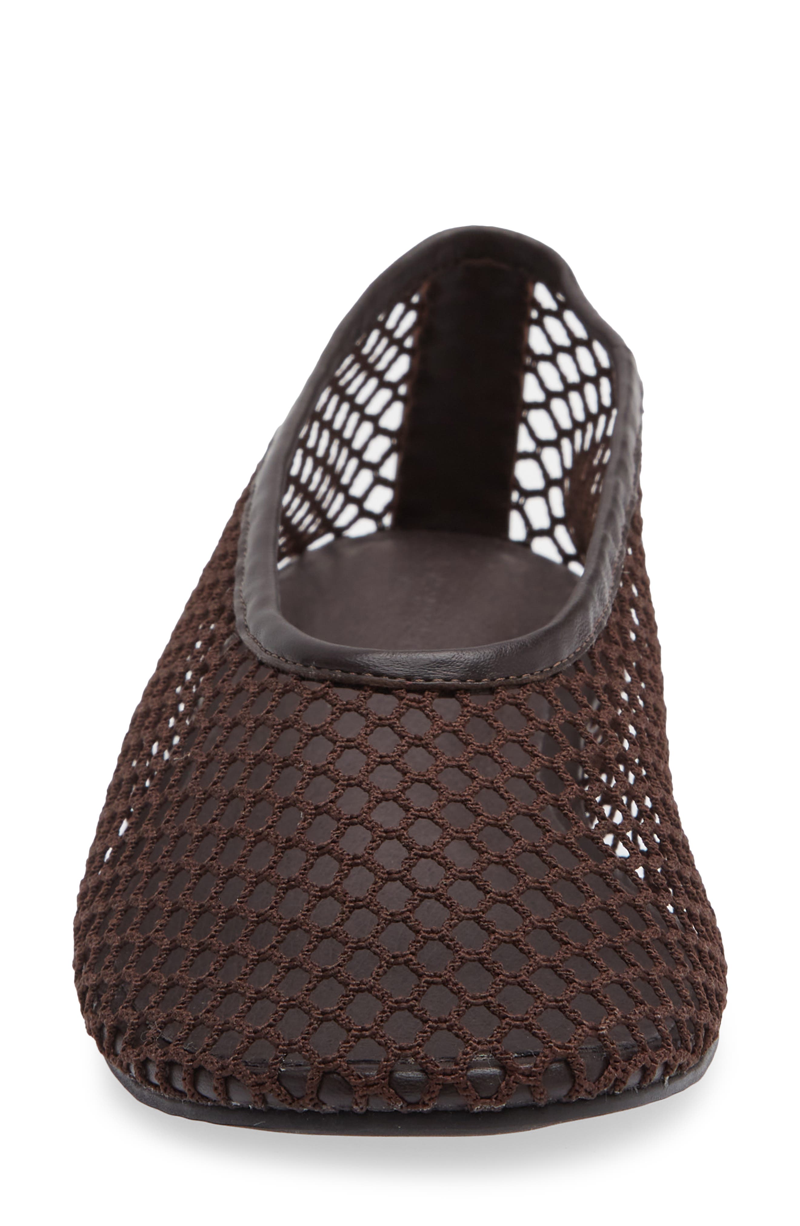 Tony Bianco Mazey Ballet Flat, Alternate, color, Chocolate Mesh