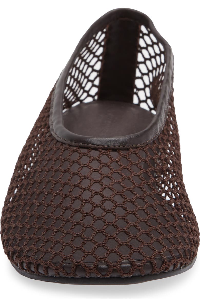 Tony Bianco Mazey Ballet Flat, Alternate, color, Chocolate Mesh