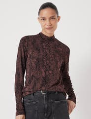 Hush Printed Long Sleeve Top