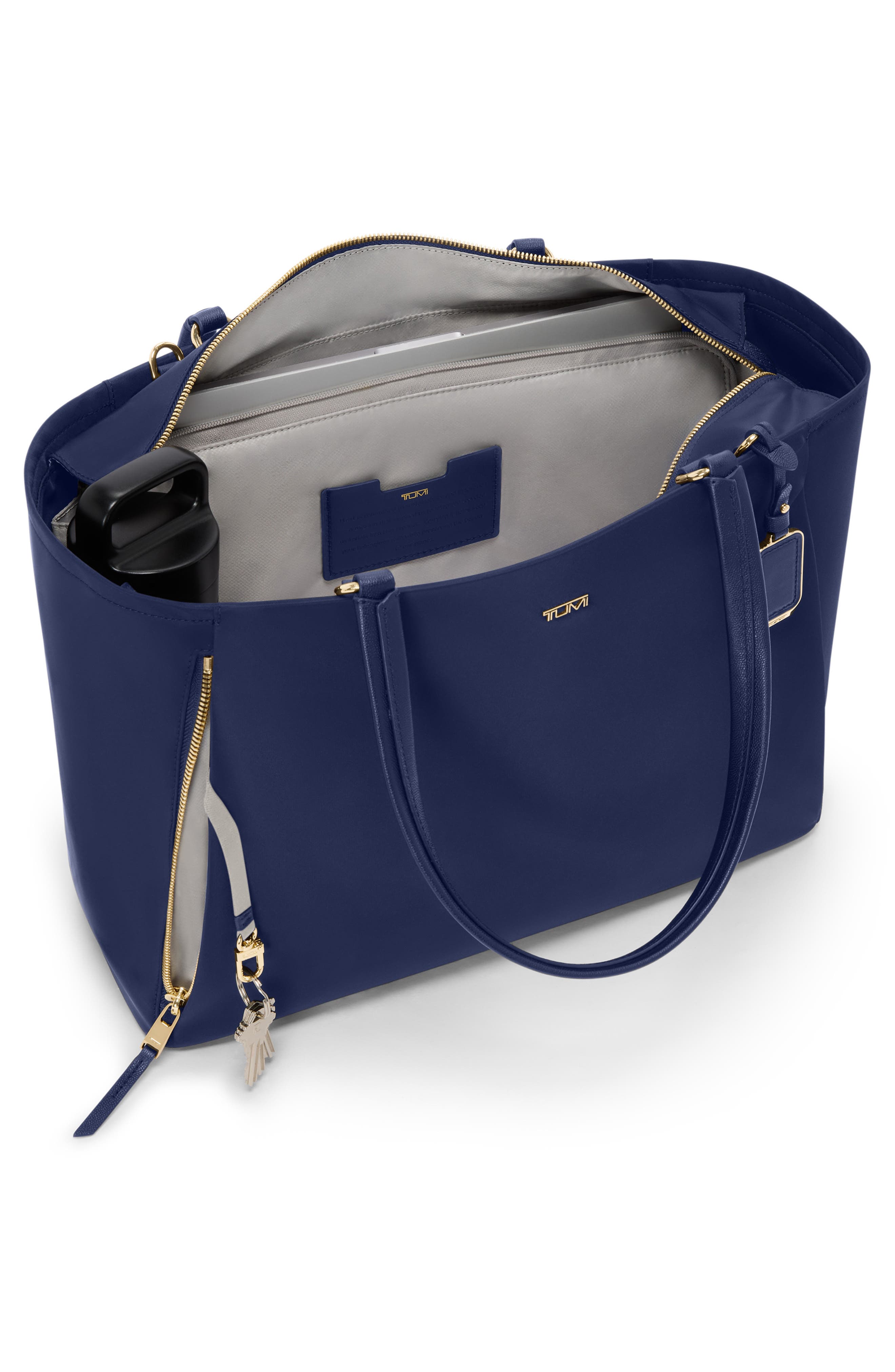 Voyageur Valetta Large Tote, Alternate, color, INDIGO/ LIGHT GOLD