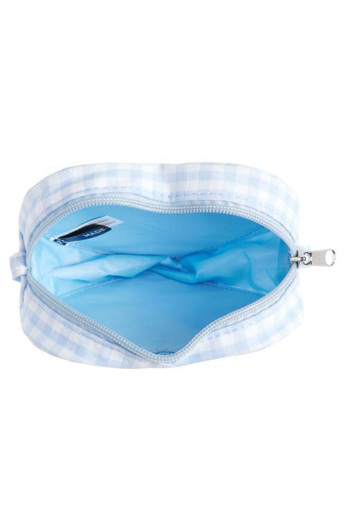 Capelli New York Kids' Gingham Heart Crossbody Bag In Blue