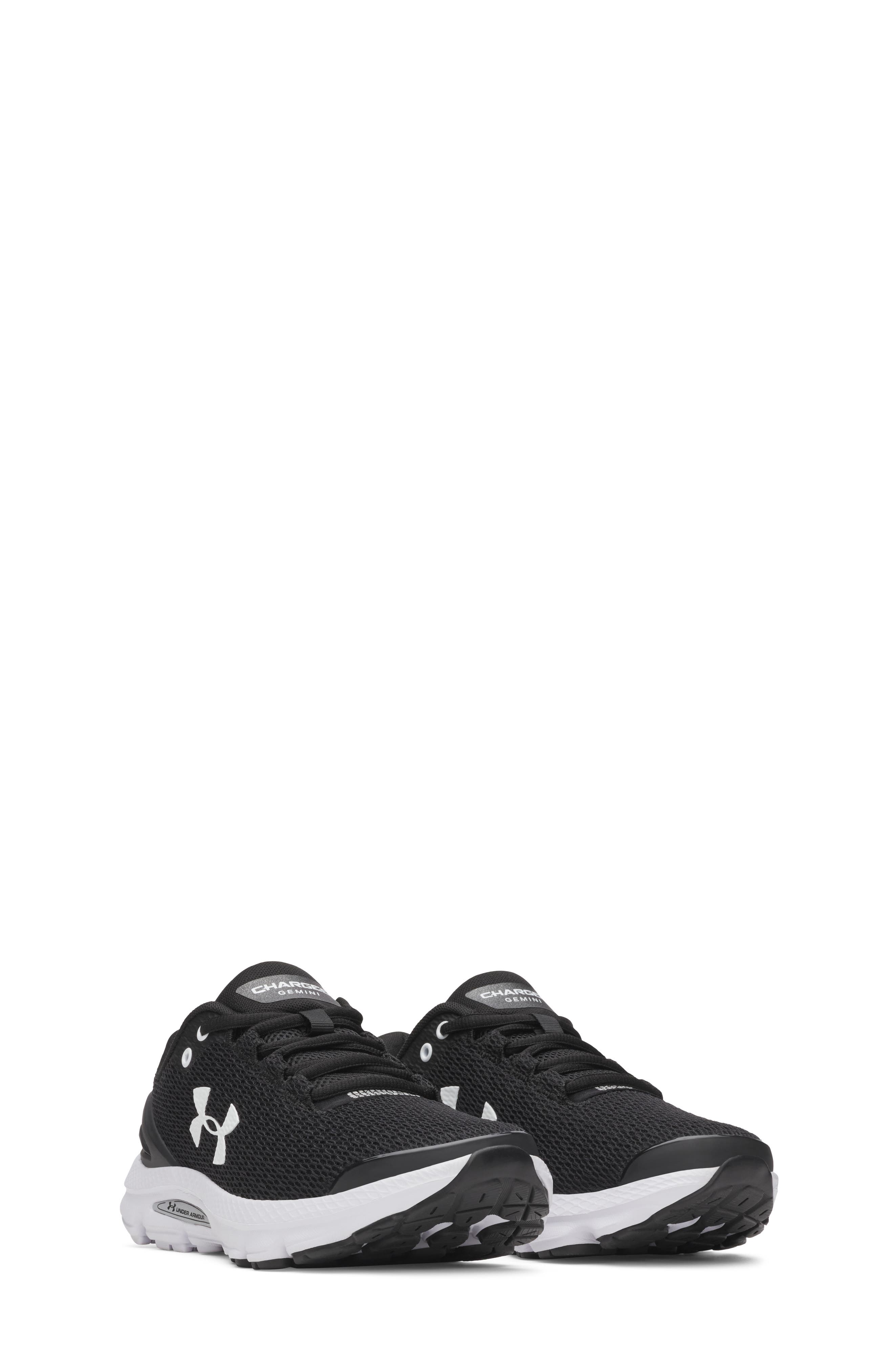 Under Armour Kids' Charged Gemini 2020 Running Shoe, Main, color, Black
