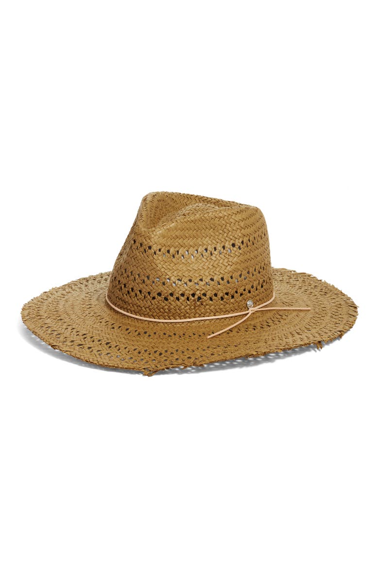 Straw Fedora, Main, color, OLIVO