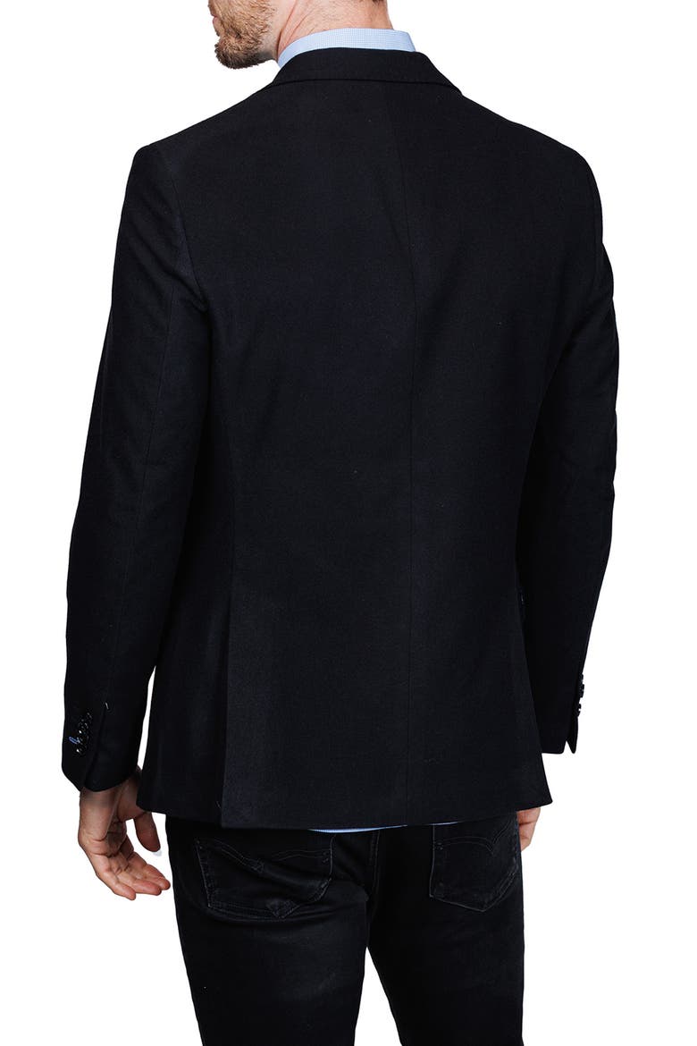 Lux Cashmere Touch Sport Coat, Alternate, color, BLACK