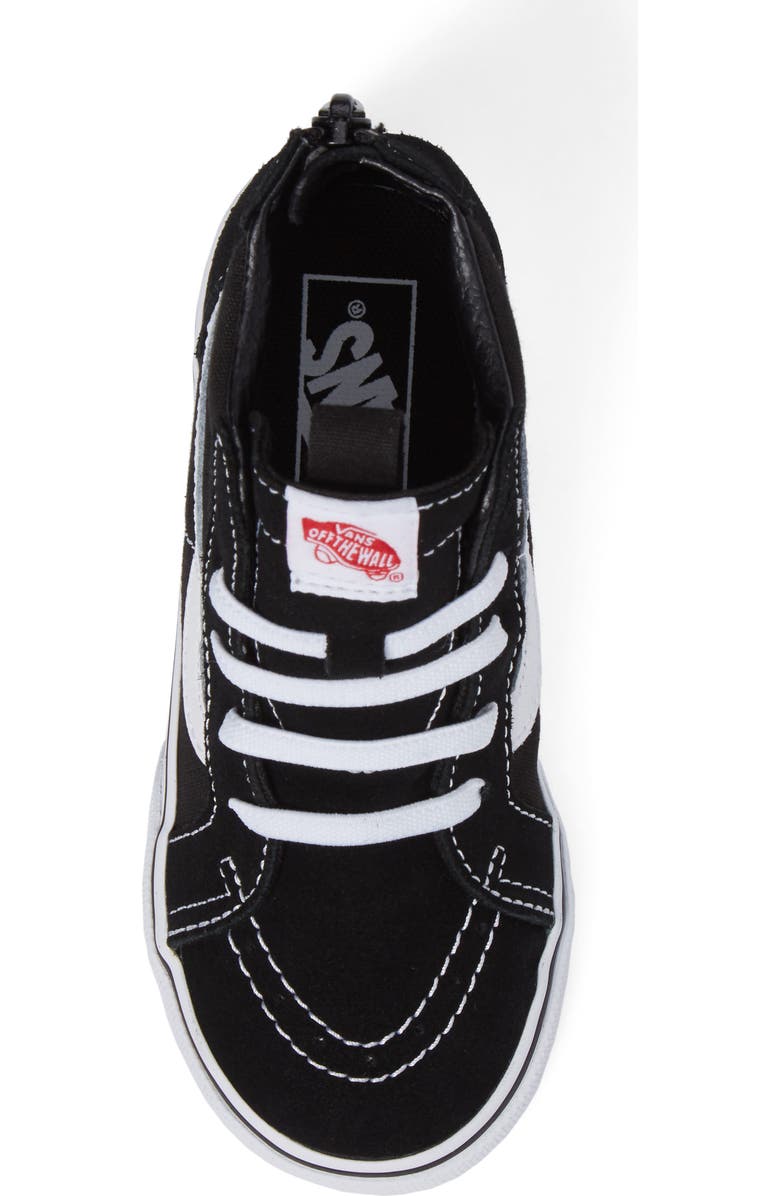 Vans Sk8-Hi Zip Sneaker, Alternate, color, Black/ White