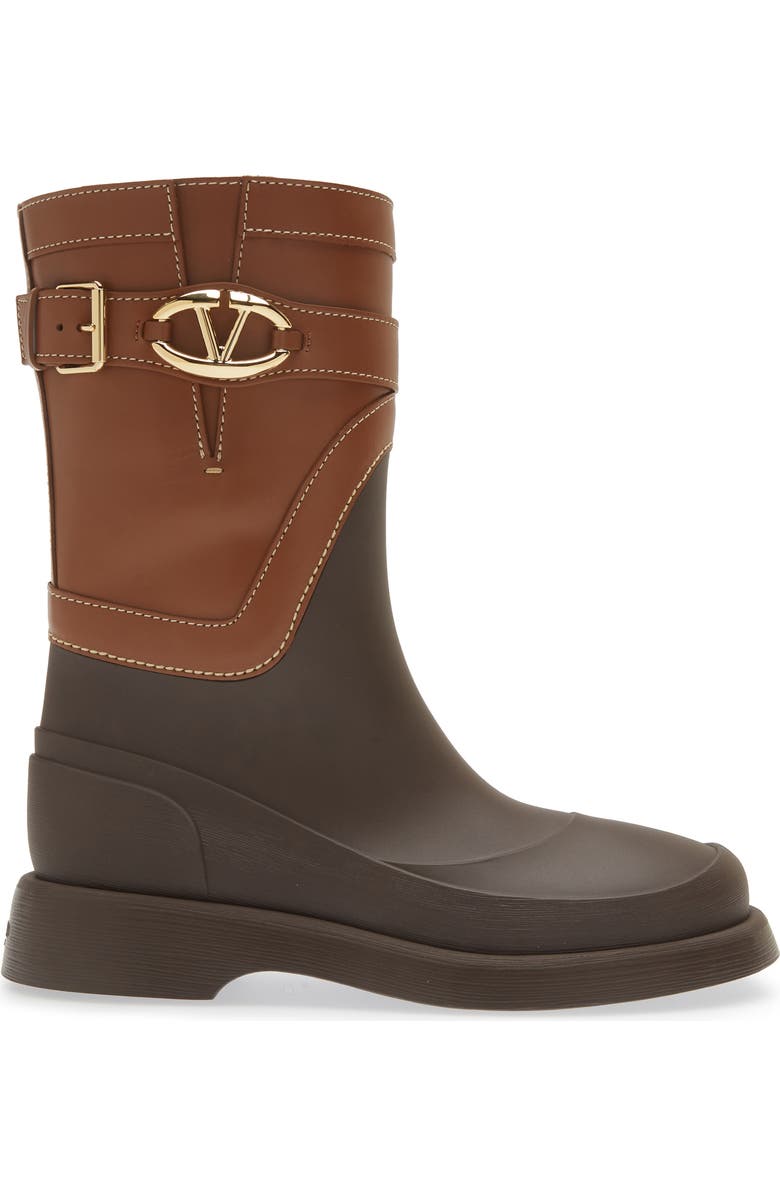 Valentino Garavani VLOGO Bold Short Rain Boot, Alternate, color,